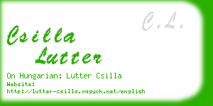 csilla lutter business card